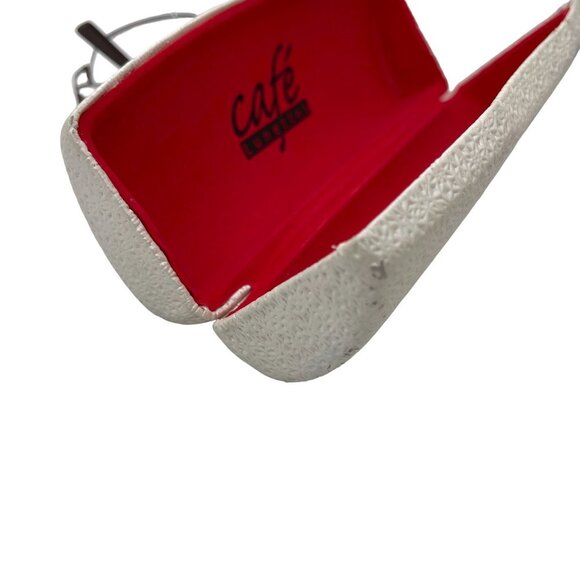 Cafe Lunettes 135 Half-Rim Cafe 3199 Metal Eyeglasses Frame with Cut-Outs - Picture 16 of 16